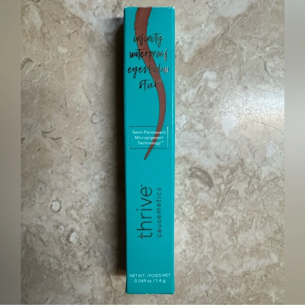 thrive causemetics Infinity Waterproof Eyeshadow Stick KAELYN Matte Brown NEW